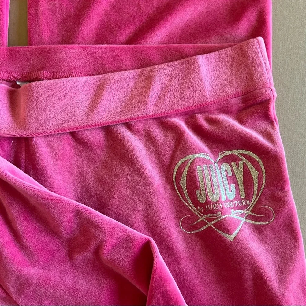 Throwback Juicy Couture Hot Pink Velour Set - Picture 3 of 8